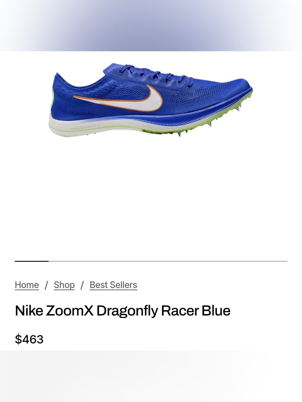 Nike ZoomX Dragonfly Like New With Tags